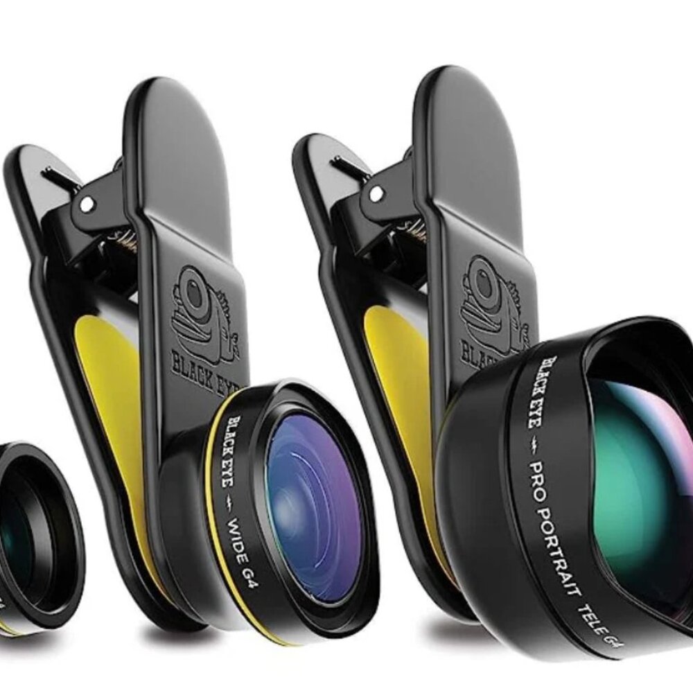 Phone Lenses by Black Eye Travel Kit G4 Lens iPhone, iPad, Samsung Galaxy
